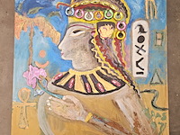 Kunstwerk van klaas van de brink (1930-2009) - egyptische koningin - afbeelding 1 van  5