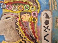 Kunstwerk van klaas van de brink (1930-2009) - egyptische koningin - afbeelding 2 van  5