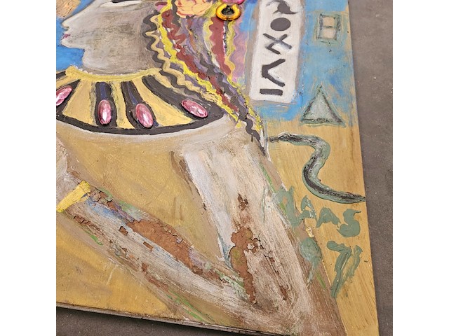 Kunstwerk van klaas van de brink (1930-2009) - egyptische koningin - afbeelding 4 van  5