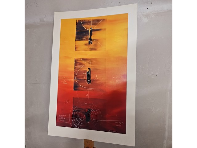 Kunstwerk van kunstenaar carole becam - ''vibration universelle iv'' - afbeelding 1 van  4