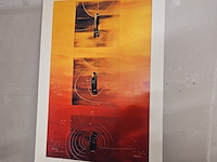 Kunstwerk van kunstenaar carole becam - ''vibration universelle iv'' - afbeelding 1 van  4