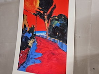 Kunstwerk van kunstenaar jean duquoc - ''terre de feu'' - afbeelding 1 van  3