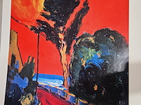 Kunstwerk van kunstenaar jean duquoc - ''terre de feu'' - afbeelding 2 van  3