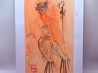 Kunstwerk van kunstenaar koes komo - gesigneerd - afbeelding 1 van  4