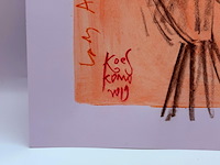Kunstwerk van kunstenaar koes komo - gesigneerd - afbeelding 3 van  4