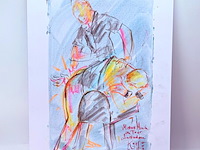 Kunstwerk van kunstenaar koes komo - gesigneerd - afbeelding 1 van  3