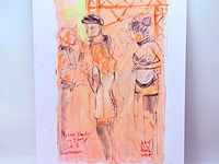 Kunstwerk van kunstenaar koes komo - gesigneerd - afbeelding 1 van  3