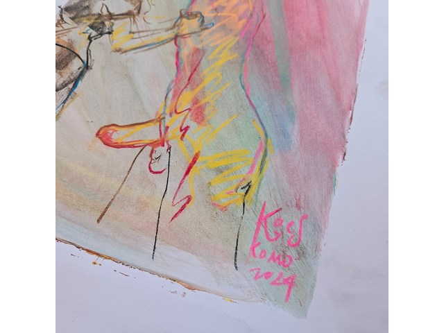 Kunstwerk van kunstenaar koes komo - gesigneerd - afbeelding 1 van  3