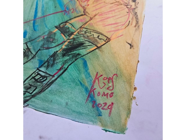 Kunstwerk van kunstenaar koes komo - gesigneerd - afbeelding 1 van  3