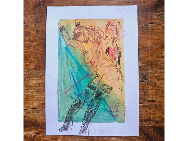 Kunstwerk van kunstenaar koes komo - gesigneerd - afbeelding 3 van  3