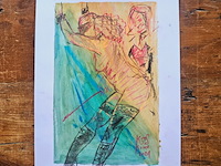 Kunstwerk van kunstenaar koes komo - gesigneerd - afbeelding 3 van  3