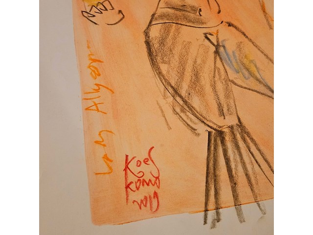 Kunstwerk van kunstenaar koes komo - gesigneerd - afbeelding 3 van  4