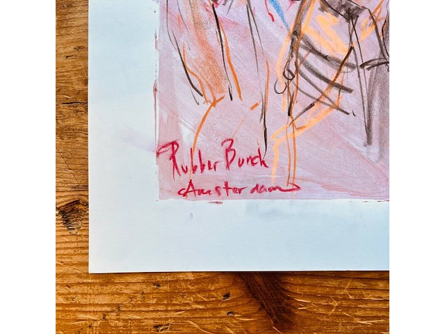 Kunstwerk van kunstenaar koes komo - gesigneerd - afbeelding 2 van  3