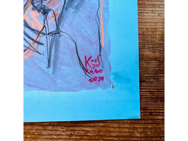 Kunstwerk van kunstenaar koes komo - gesigneerd - afbeelding 3 van  3