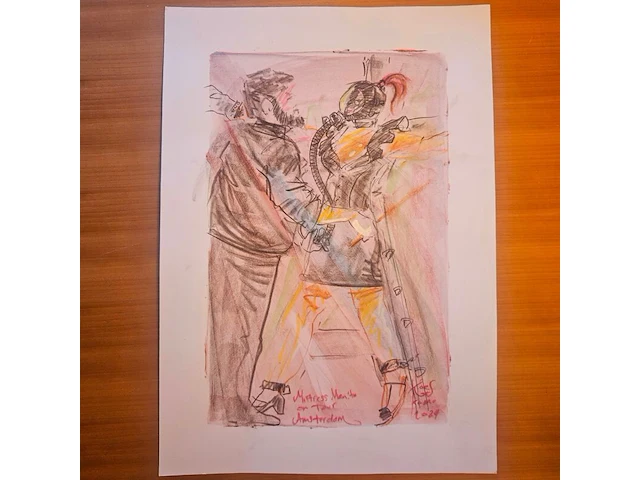 Kunstwerk van kunstenaar koes komo - gesigneerd - afbeelding 1 van  3
