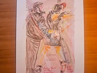 Kunstwerk van kunstenaar koes komo - gesigneerd