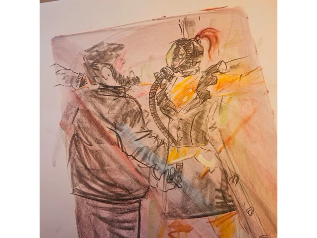 Kunstwerk van kunstenaar koes komo - gesigneerd - afbeelding 3 van  3