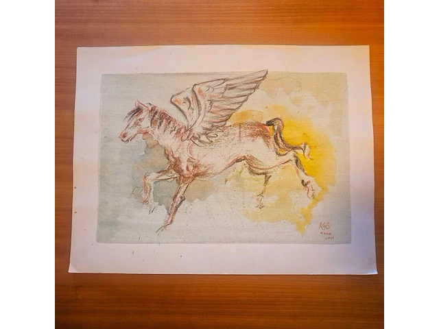 Kunstwerk van kunstenaar koes komo - gesigneerd - afbeelding 1 van  3