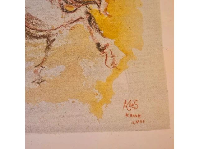 Kunstwerk van kunstenaar koes komo - gesigneerd - afbeelding 3 van  3