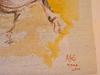 Kunstwerk van kunstenaar koes komo - gesigneerd - afbeelding 3 van  3