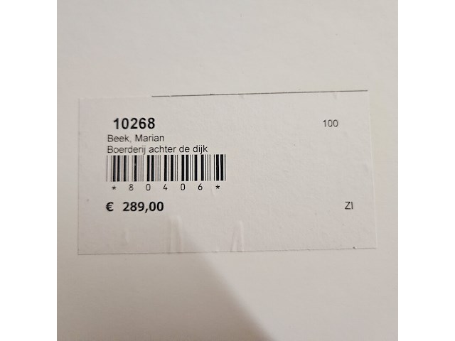 Kunstwerk van kunstenaar marian beek - ''boerderij achter de dijk'' - afbeelding 5 van  5