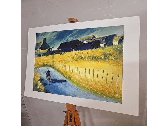 Kunstwerk van kunstenaar wil rowlands - ''een man en zijn hond'' - afbeelding 1 van  5