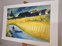 Kunstwerk van kunstenaar wil rowlands - ''een man en zijn hond'' - afbeelding 1 van  5