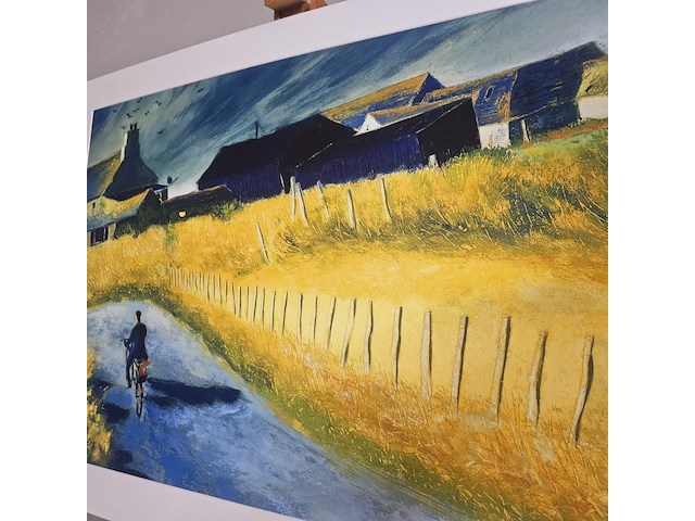 Kunstwerk van kunstenaar wil rowlands - ''een man en zijn hond'' - afbeelding 2 van  5