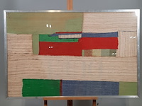 Kunstwerk, zijde collage, maya wildevuur - afbeelding 2 van  8