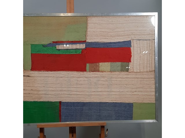 Kunstwerk, zijde collage, maya wildevuur - afbeelding 4 van  8