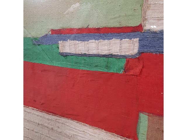 Kunstwerk, zijde collage, maya wildevuur - afbeelding 5 van  8