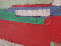 Kunstwerk, zijde collage, maya wildevuur - afbeelding 5 van  8