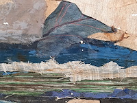 Kunstwerk, zijde collage, maya wildevuur - afbeelding 6 van  8