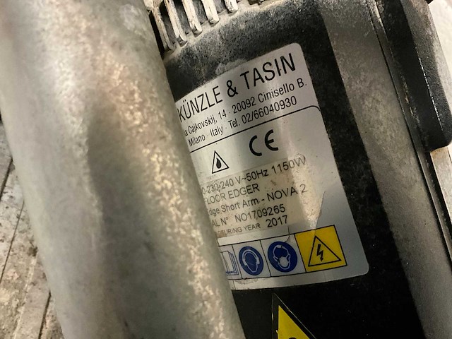 Kunzle & tasin floor edger nova 2 kantenschuurmachine - afbeelding 5 van  5