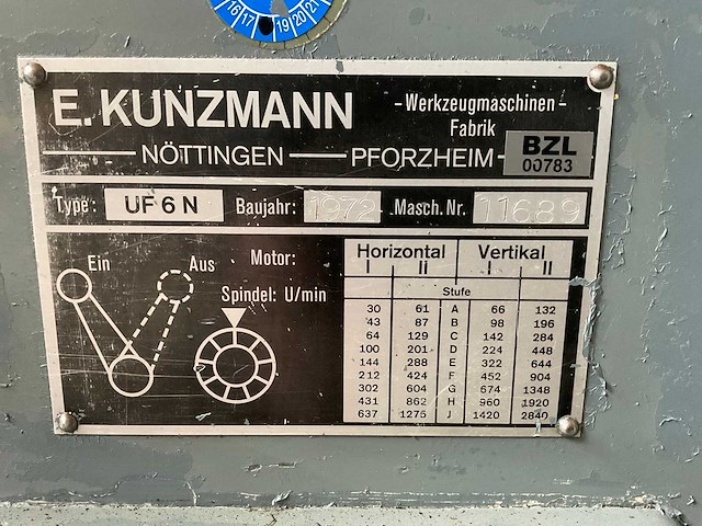 Kunzmann - uf 6n - freesbank - 1972 - afbeelding 4 van  8