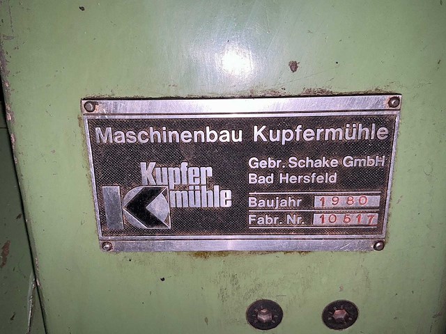 Kupfermühle - 1980 - vierzijdige profileer- en schaafmachine - afbeelding 4 van  12