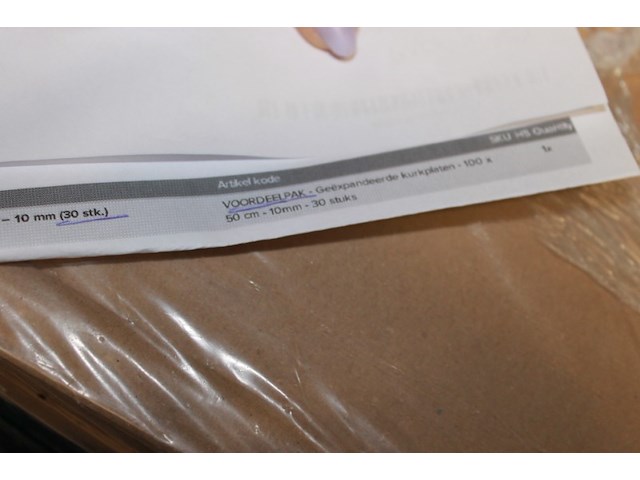 Kurkplaat 30 stuks 1000 mm x 500mm x 10 mm - afbeelding 3 van  5