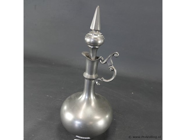 Kurz tiel tinnen karaf - afbeelding 2 van  5