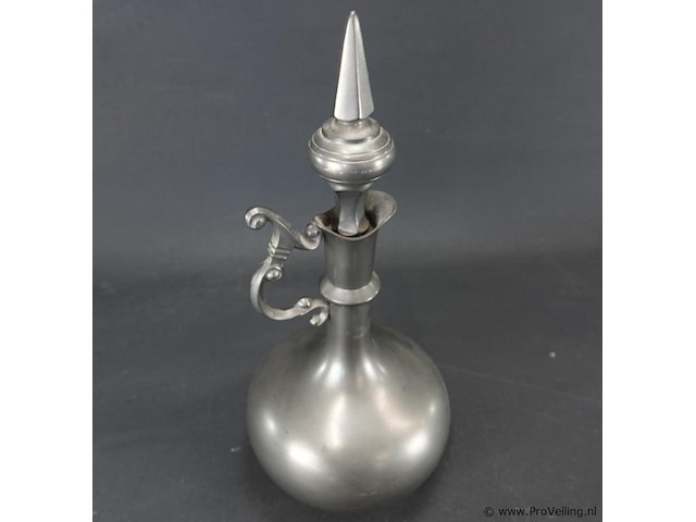 Kurz tiel tinnen karaf - afbeelding 3 van  5