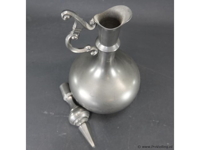 Kurz tiel tinnen karaf - afbeelding 4 van  5