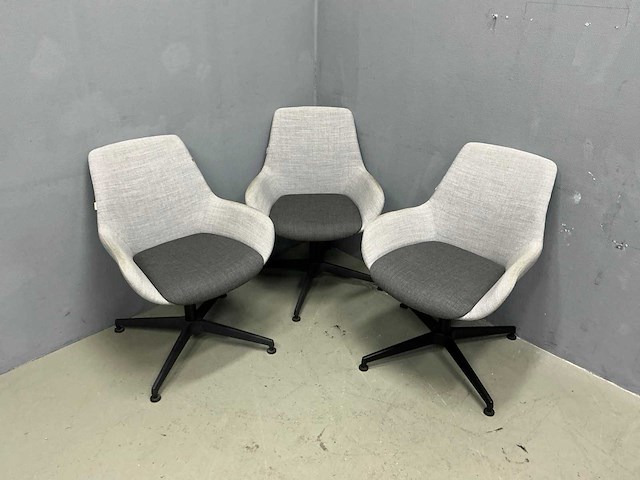 Kusch+co - lupino armchair swivel - eetkamerstoel (3x) - afbeelding 2 van  8