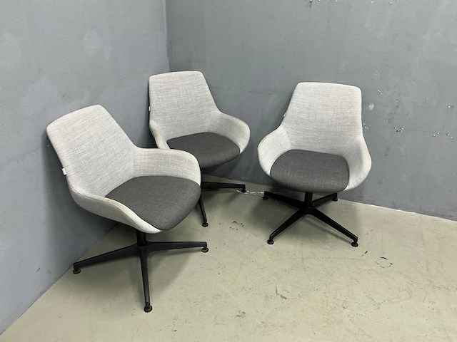 Kusch+co - lupino armchair swivel - eetkamerstoel (3x) - afbeelding 3 van  8