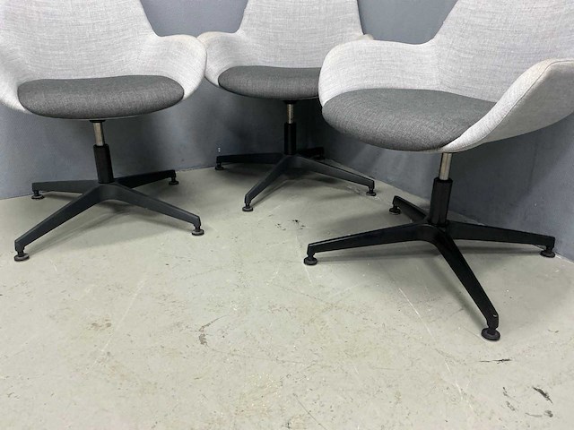 Kusch+co - lupino armchair swivel - eetkamerstoel (3x) - afbeelding 7 van  8