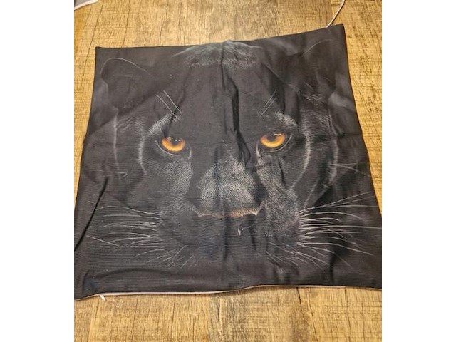 Kussenhoes zwarte panter - afbeelding 1 van  3