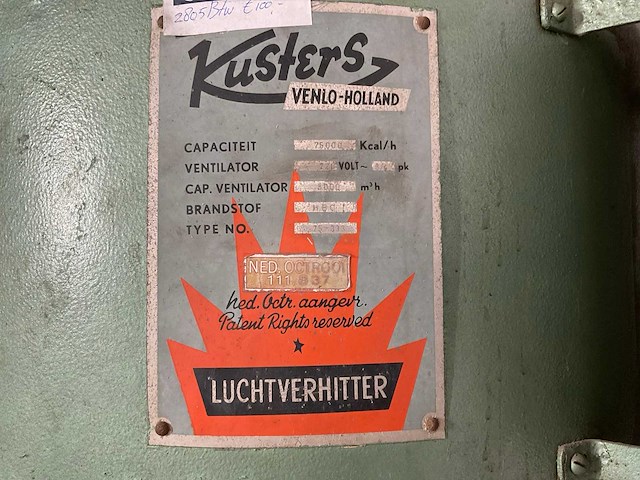 Kusters 75- 333 industriële verwarming - afbeelding 4 van  12