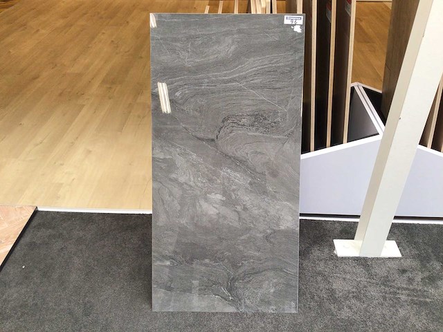 Kutahya atlantis antraciet gepolijst vloertegel 60x120 cm 60,48 m² - afbeelding 1 van  6