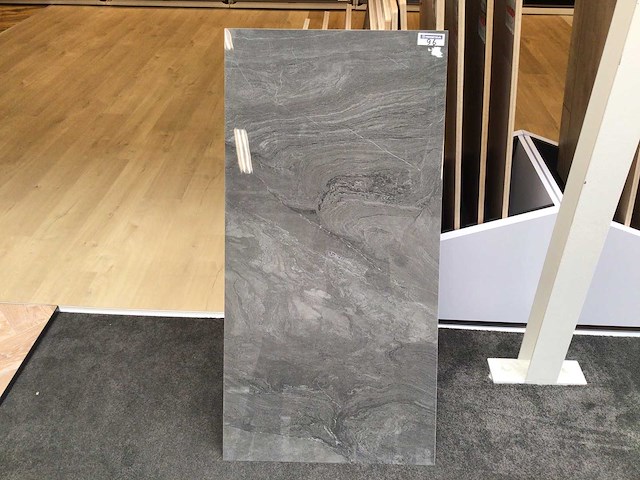 Kutahya atlantis antraciet gepolijst vloertegel 60x120 cm 60,48 m² - afbeelding 5 van  6