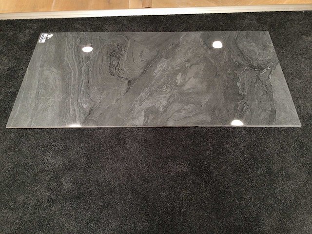 Kutahya atlantis antraciet gepolijst vloertegel 60x120 cm 60,48 m² - afbeelding 6 van  6
