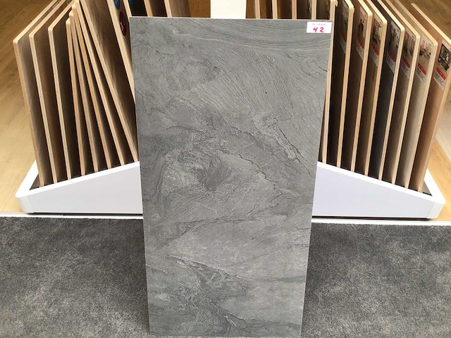 Kutahya atlantis antraciet mat vloertegel 60x120 cm 60,48 m² - afbeelding 1 van  7