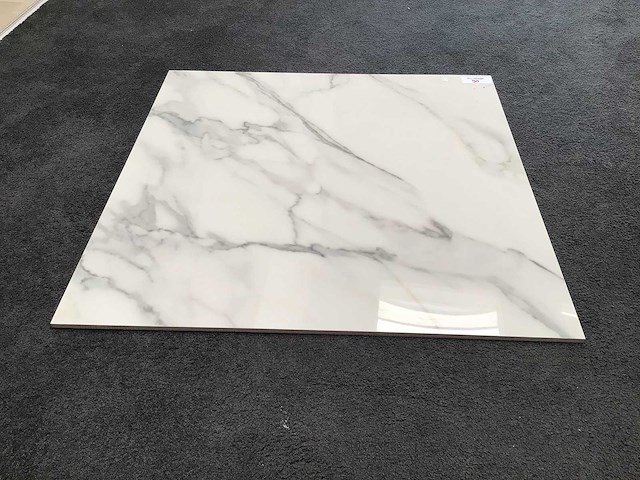 Kutahya calacatta gepolijst vloertegel 80x80 cm 61,44 m² - afbeelding 1 van  3